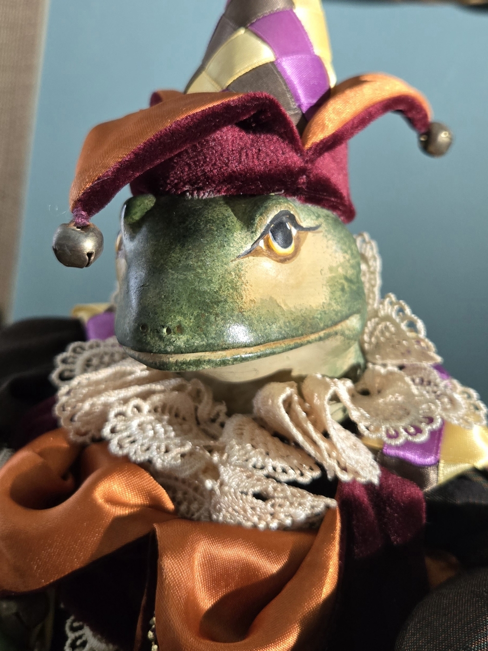 Katherine's Collection Wayne Kleski Frog Jester Vintage Retired Doll Bean Bag